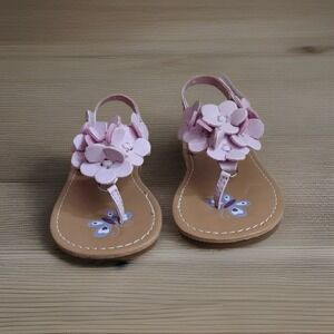Laura Ashley Pink Flower Toddler Sandals – Baby Size 4 NWT Gift Photo Op
